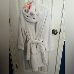 PB Kids Unicorn Bathrobe 4-6